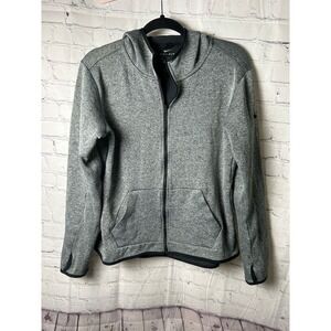 Nike  Gray Full Zip Athletic Jacket Sportswear Activewear XL DRI FIT